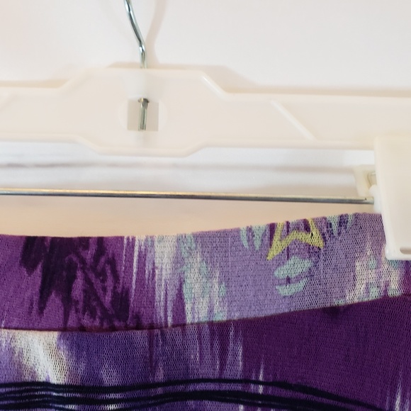 Zara Purple & Black High-Low Skirt sz M - Picture 3 of 6